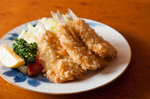 Ponta Honke_Tender and thick [Deep Fried Sillaginoid] using a pole and line caught sillaginoid in Tokyo Bay.