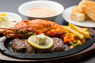 okinawa and southeast islands okinawa, steak/hambuger steak