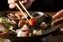 Musshu Mizuki_Ginza Gastronomy Course - Includes sashimi, assorted appetizers, specialty crab croquettes, shark fin, eel.