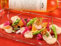 Mexican Restaurant ViVA LA ViDA_Scallop Ceviche - It has a refreshing taste and goes well with white wine. 