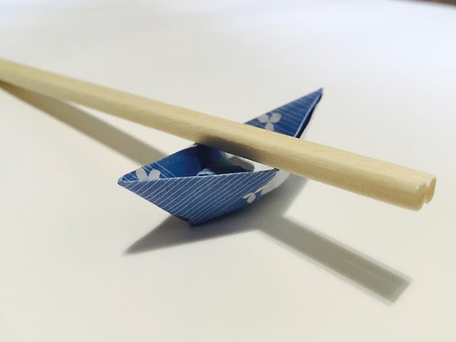 Origami Chopstick Holder Boat Instructions In 13 Easy Steps