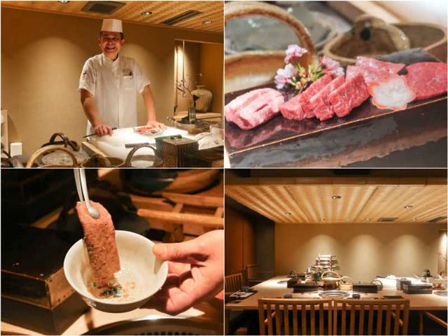 Eat Kuroge Wagyu beef at this Japanese restaurant in Ginza for