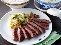 Gyutan Sumiyaki Rikyu Honcho_Grilled beef tongue set meal.