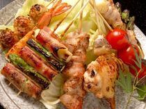 Momoya Kamimaezu_We are particular about grilling our handmade skewered meat to perfection.