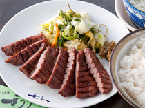 Gyutan Sumiyaki Rikyu Natori_Beef tongue set meal.
