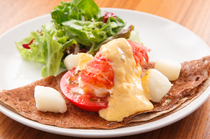 RHUBARBE_[The galette of lobster served with warmed mayonnaise sauce], our best recommendation