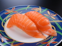 Daiki-Suisan Kaiten-Zushi_[Aurora Salmon] You will never get tired of its simple taste.