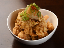 Kyoto Chinese Restaurant  Seikaen_Kawa Pon (chicken skin and ponzu, citrus seasoned soy sauce) Tower