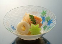 Sushi Hasegawa Nishiazabu Branch_Simmered Dish / Kinki Ageni - A seasonal dish that complements the course menu.