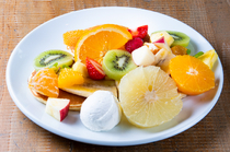 Campbell Early_[Mix Fruits Pancake] Colorful dish to fully enjoy fresh fruits.