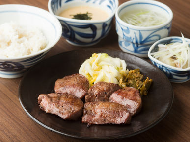 Grilled Gyutan (beef tongue) and Wagyu - AOBA - _Cuisine