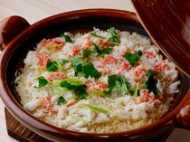 Nihonbashi Suitengu Nanatosha_Seasoned Rice with Snow Crab - This dish beautifully colors the changing seasons
