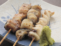 Unagi Kushiyaki Shinten_Shio-yaki (dish grilled with salt), a dish where you can enjoy the full flavour of the eel