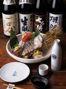 Ryoriya Mifune_Sashimi with only the freshest ingredients, our "5-Sashimi Sampler"