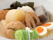 Azabu Shu_Made with dashi (broth) that uses five types of bonito flakes, the "Oden assortment (Japanese hodgepodge)" is a house speciality.