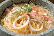 Hakodate Kaisenryori Kaikobo_
  [Our
  Specialty] Hot Starchy Sauce over Stone-Roasted Pasta with Cod Roe