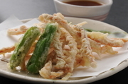 Hakodate Kaisenryori Kaikobo_
  Tempura
  of Shredded and Dried Squid