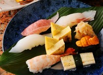Orankuya Main Branch_8 Varieties of Sushi Assortment - Chef's seasonal choice.