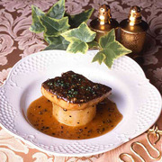 Queen Alice_Foie gras saute served with daikon (Japanese white radish)