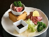 Kuzushi Washoku Koukian_Snow Aging Japanese Beef Tataki with Ponzu Sauce