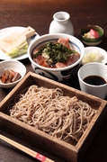 Miyabi An_Enjoy Hida-gyu (Japanese branded beef) and soba together, "Hidagyu Yakiniku (BBQ) gozen (set meal)"