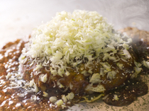 Teppan Okonomiyaki Handaryu_White Spring Onion Okonomiyaki (Pancake)