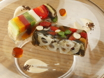 Mutsukari_We use 16 varieties of vividly colorful seasonal vegetables in our "Seasonal Vegetable Jelly"
