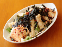 Kyo no Korean Home-style Restaurant Hamke_Fried bean curd and hand-made tofu salad, with the sweetness of tofu