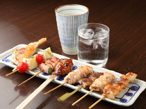 Char-Grill Yakitori  Mamecho Tsurumai branch_Our store's most popular dish! "Mikawa Chicken Skewers & Special Skewers"