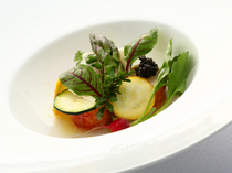 Cafe Tosca_Feast upon the flavor of vegetables in our "Poached Lobster and Seasonal Vegetable Salad"