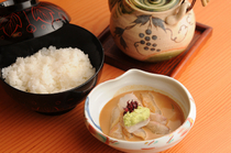 Ginza Asami_Sea bream "chazuke" (rice served in tea) made with Fukamushi Tea, a rich and deep flavor