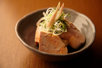 Washubar Kuri_Ankimo Ponzu, monkfish liver cooked with citrus seasoned soy sauce, is limited to fall and winter seasons