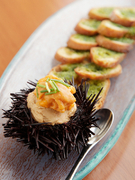 Jumelles 29_Rich Sea Urchin Custard with Garlic Toast