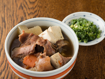 Sakagura Kura_Beef Tendon Vegetable Stew made with delicious vegetable roots that have absorbed plenty of umami (pleasant savory flavor)
