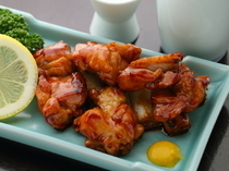Kanda Matsuya_Yakitori. A dish popular with regular customers, with a condensed umami (savory flavor) from the meat.
