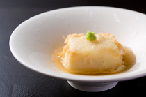 Ginza Ibuki_Fried sesame tofu, with a silky soft texture