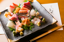 Kokorozukushi Inase_Assorted sashimi platter, made using fresh seafood from Sanriku