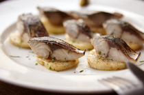 BIANCARA_Famed grilled vinegar pickled mackerel and potato saute