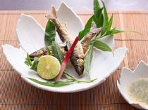 Ryoutei Kakuemon_A hallmark of the season, "Ayu (sweetfish)" *A menu sample. Changes with season. Reservation required.