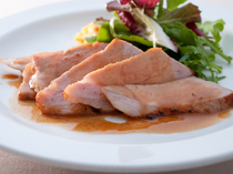 CUCINA HIRATA_Roasted Enzyme Pork with anchovy sauce, made using a pork brand from Akita prefecture