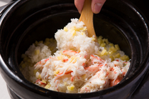 Ubuka_Snow crab and arrowhead cooked with rice