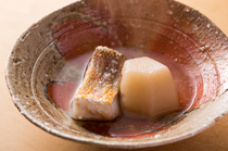 Ichikawa_Combination of tilefish and radish - Made using Shogoin radishes procured from farmers in Kyoto