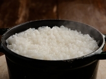 Nihonshu Bar Komeya Inazuma_Our home-grown white rice: aised by the owner!