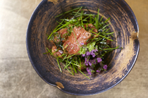Nagomi Ryori Morishima_Savor the rich-tasting medium-fatty tuna - "Spring onions and tuna in a bowl"