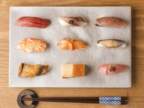 Azabu-juban Hatano Yoshiki_The Tokyo-style way maximizes the flavor of the fish: [Nigiri (hand-formed sushi)]