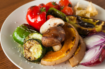 76Vin_Charcoal grilled seasonal vegetable platter enjoy the simple flavors of naturally grown vegetables