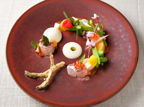 Restaurant KEI_Enchantingly fresh sweetness and texture: "the Ozawa's fruits turnip pudding a la mode"
