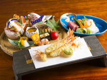Shunsaiten Tsuchiya_[Main dishes course] the best of both traditional Japanese cuisine and tempura (deep fried foods)