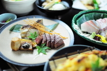 Kyoto Gion Kawamuraryorihei_[An authentic Kaiseki (Traditional Japanese course cuisine) where you can sample black Wagyu and grilled fish in season] The course consists of 8 dishes including sea bream rice soup and dessert platter. 6000 JPY including tax
