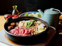 Watahan_Sanda Beef Sukiyaki 6,380 JPY (tax included) Course